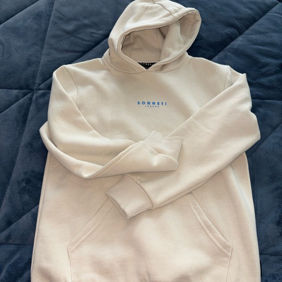 Kids Cream Hoodie - Picture 1 of 2